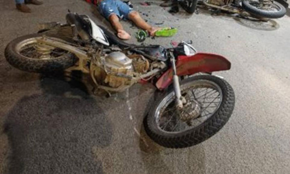 Colisão entre motocicletas deixa dois feridos em Guanambi