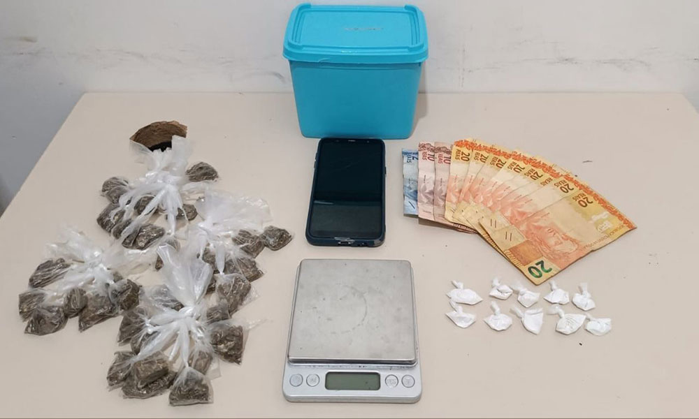 PM apreende drogas e prende suspeitos em Vitória da Conquista