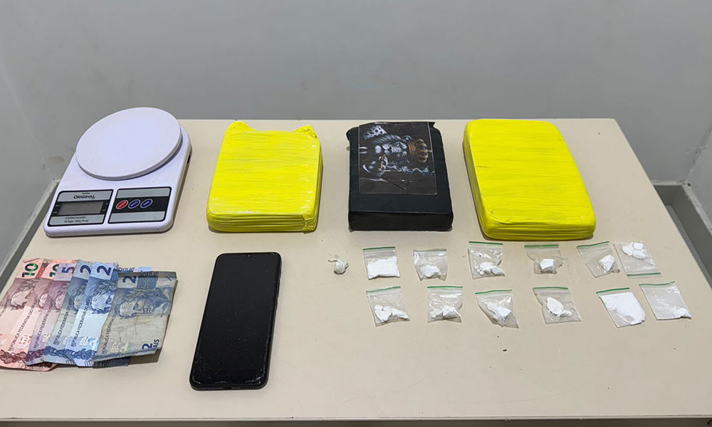 77ª CIPM desarticula ponto de tráfico e apreende mais de 2,5 kg de drogas em Vitória da Conquista