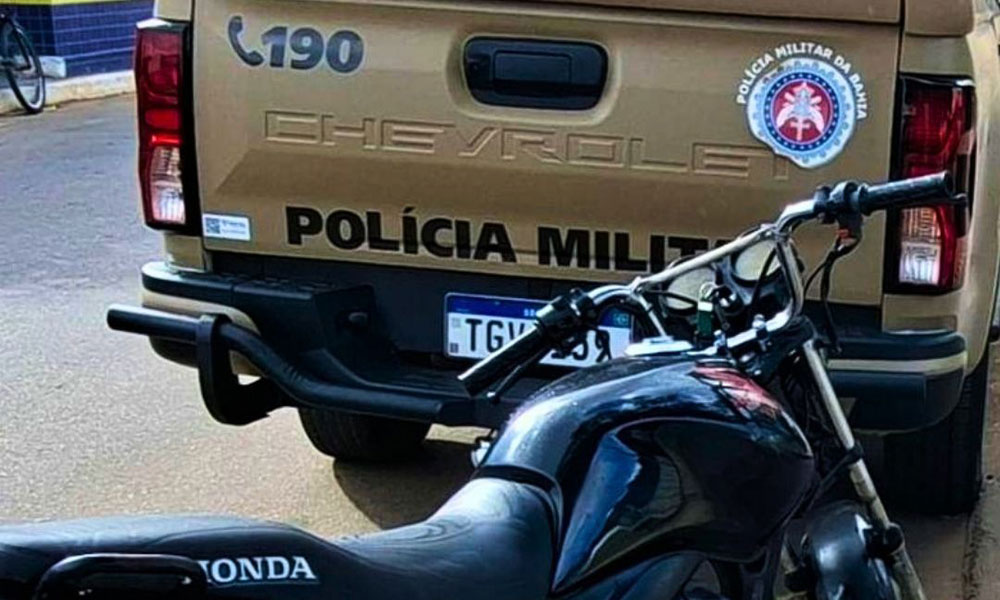 PM apreende motocicleta com sinais de adulteração em Ituaçu