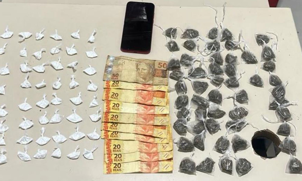 PM prende suspeito por tráfico de drogas em Vitória da Conquista
