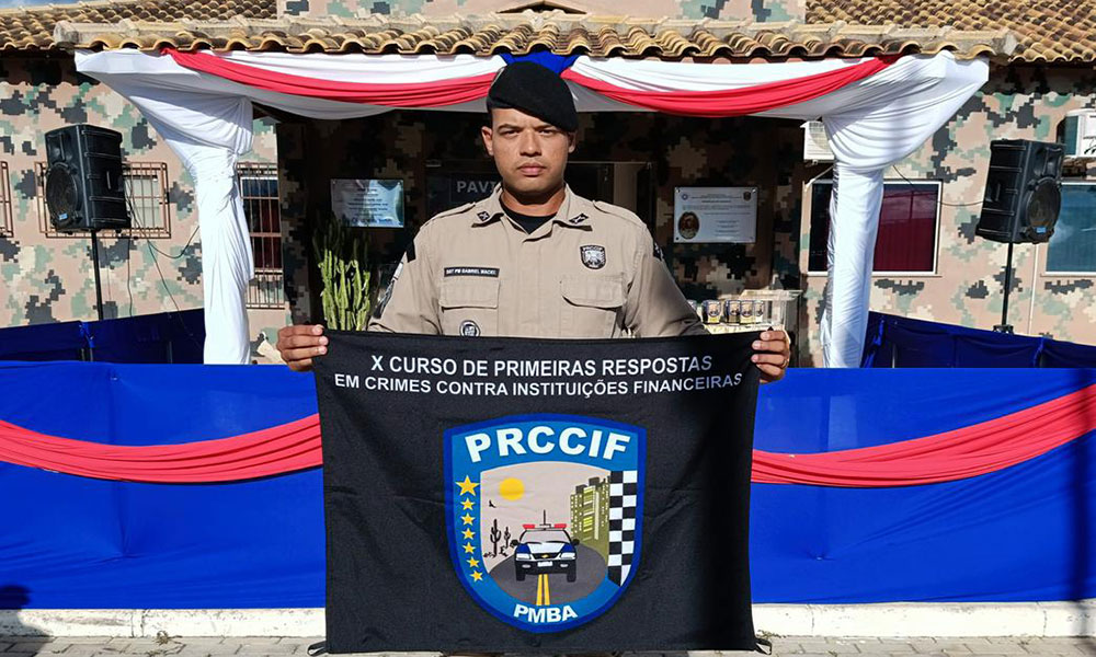 Sargento do 24º BPM conclui curso da PMBA voltado ao combate a crimes contra bancos