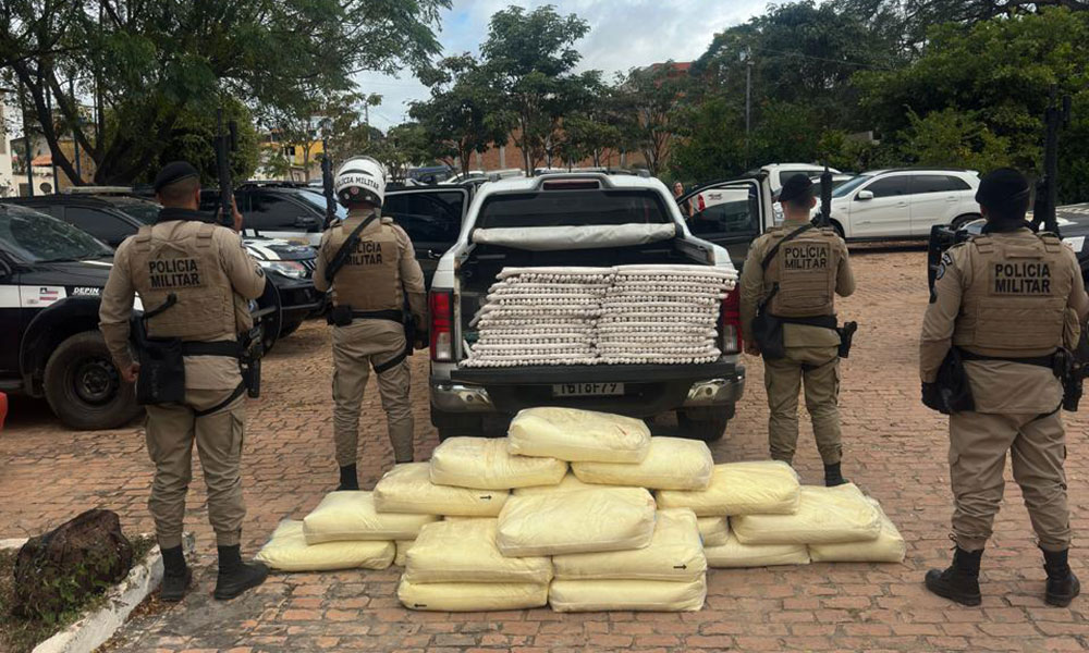 PM apreende material bélico explosivo em Seabra