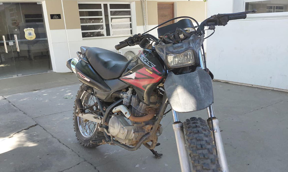 Motocicleta com sinais de adulteração é apreendida pela Rondesp em Bom Jesus da Lapa