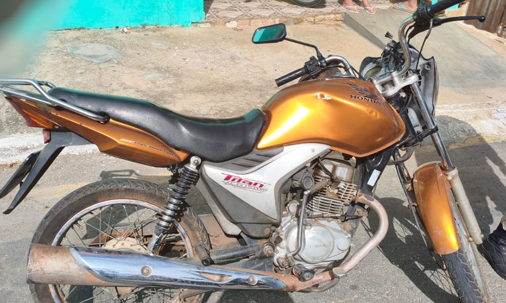 Motocicleta com registro de furto é recuperada pela CIPRv em Caraíbas