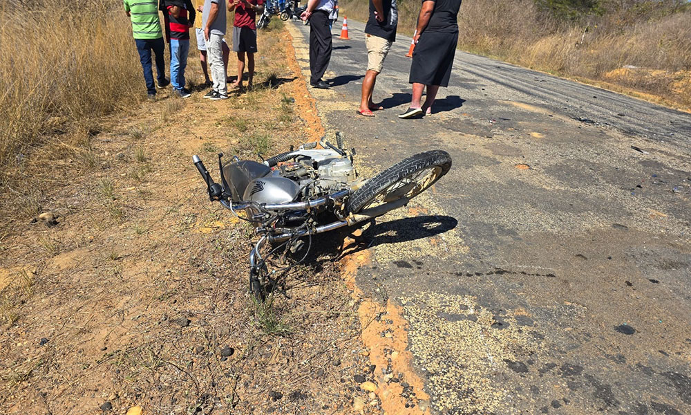 Motociclista morre em grave acidente na BA-148, entre Condeúba e Cordeiros