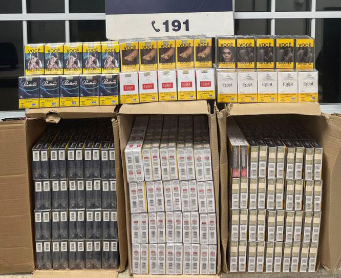 PRF apreende mais de 2000 maços de cigarros em Vitória da Conquista