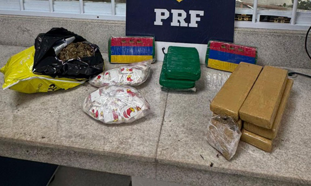 PRF apreende mais de 12 kg de drogas em Vitória da Conquista