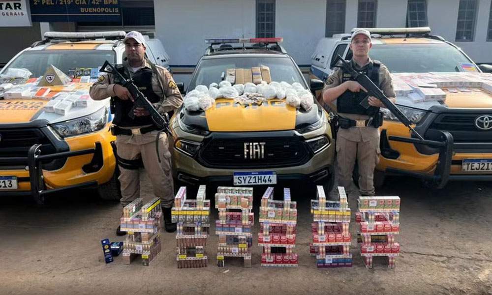 Carga de drogas com destino a Bahia é interceptada pela PM em Minas Gerais