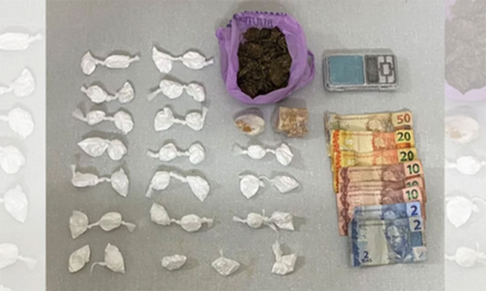 Polícia Militar prende suspeito de tráfico de drogas em Jaguaquara