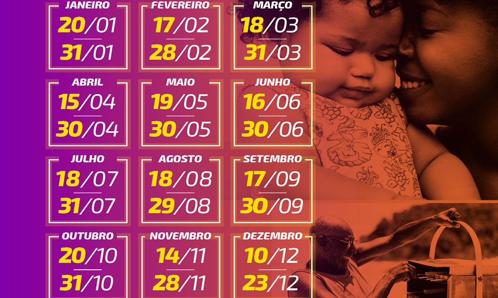 Governo Federal divulga calendário de pagamento do Bolsa Família 2025