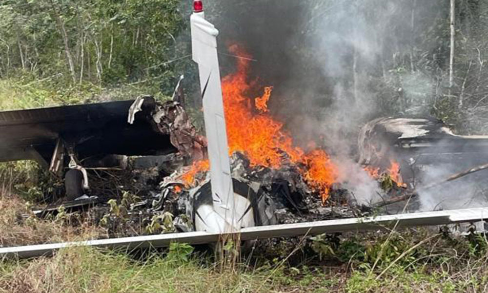 FAB e PF interceptam avião com 500 kg de drogas no espaço aéreo Brasileiro