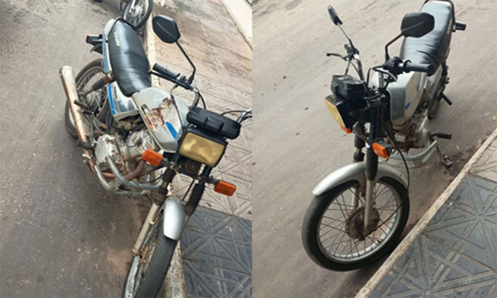 Motocicleta com sinais de adulteração é apreendida durante patrulhamento em Macaúbas