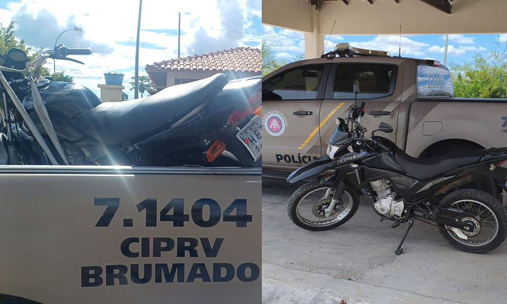 CIPRv recupera duas motocicletas com adulterações em Vitória da Conquista e Tanhaçu