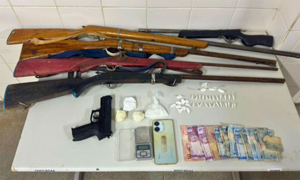 RONDESP Meio Oeste prende suspeito por tráfico de drogas e posse ilegal de arma em Igaporã
