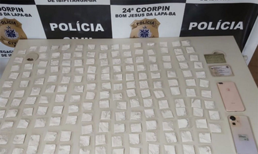 Suspeito é detido com cocaína durante ação da PM em Ibipitanga