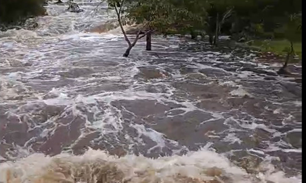 Chuvas elevam volume de água na Ponte do Coronel em Rio de Contas