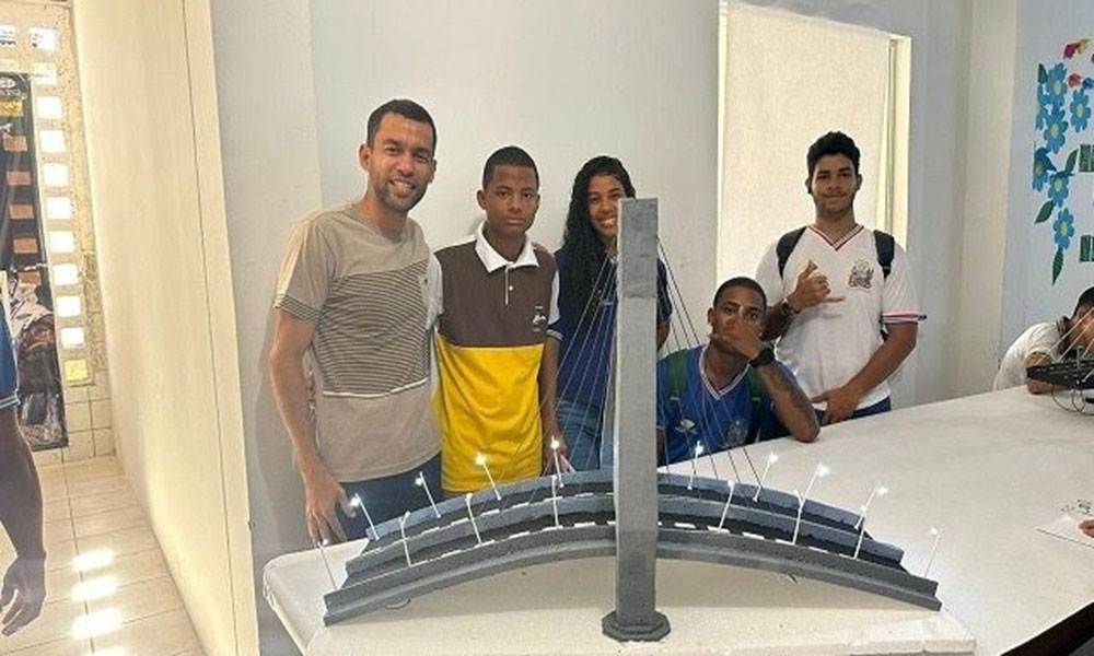 Estudantes de Ilhéus desenvolvem protótipo da Ponte Jorge Amado